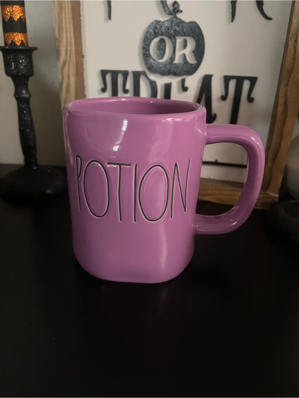 Rae Dunn Purple 'Potion' Ceramic Mug - Home Accents